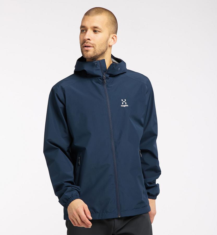 Haglöfs Mens Betula GTX Jacket Dark Blue New Zealand 42780OGIK